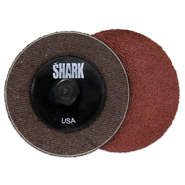 Shark Industries 2" Cloth Backed Grinding Discs 120 Grit A/O Rolock - 25 Pk 43224